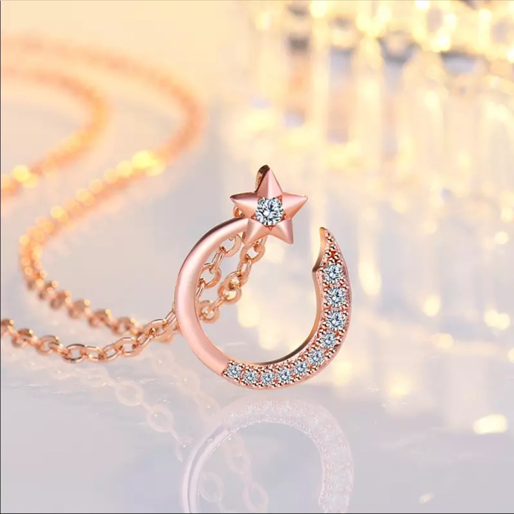 💙Rose Gold Plated Star Necklace